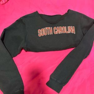 south carolina cropped crewneck